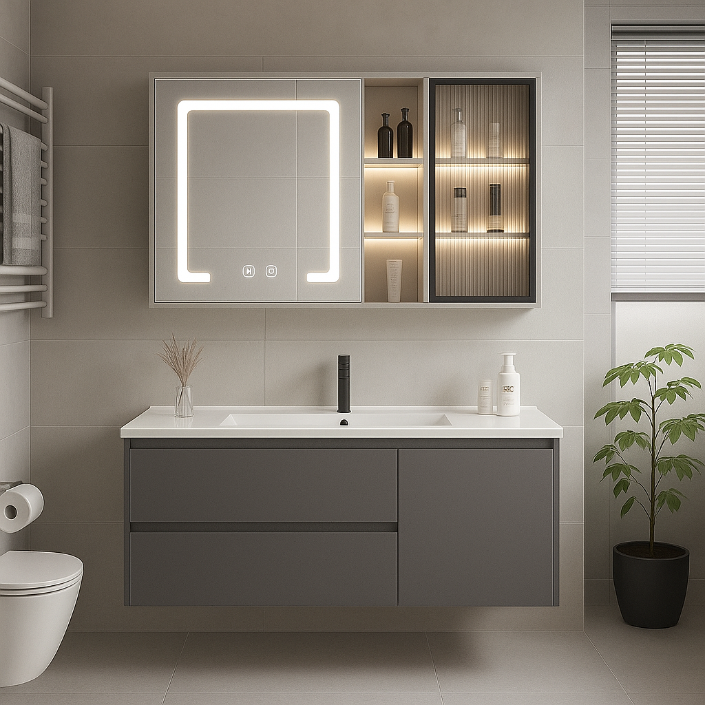 TỦ CHẬU LAVABO NHỰA PICO CAO CẤP VALLENCIA TC M11-80-701