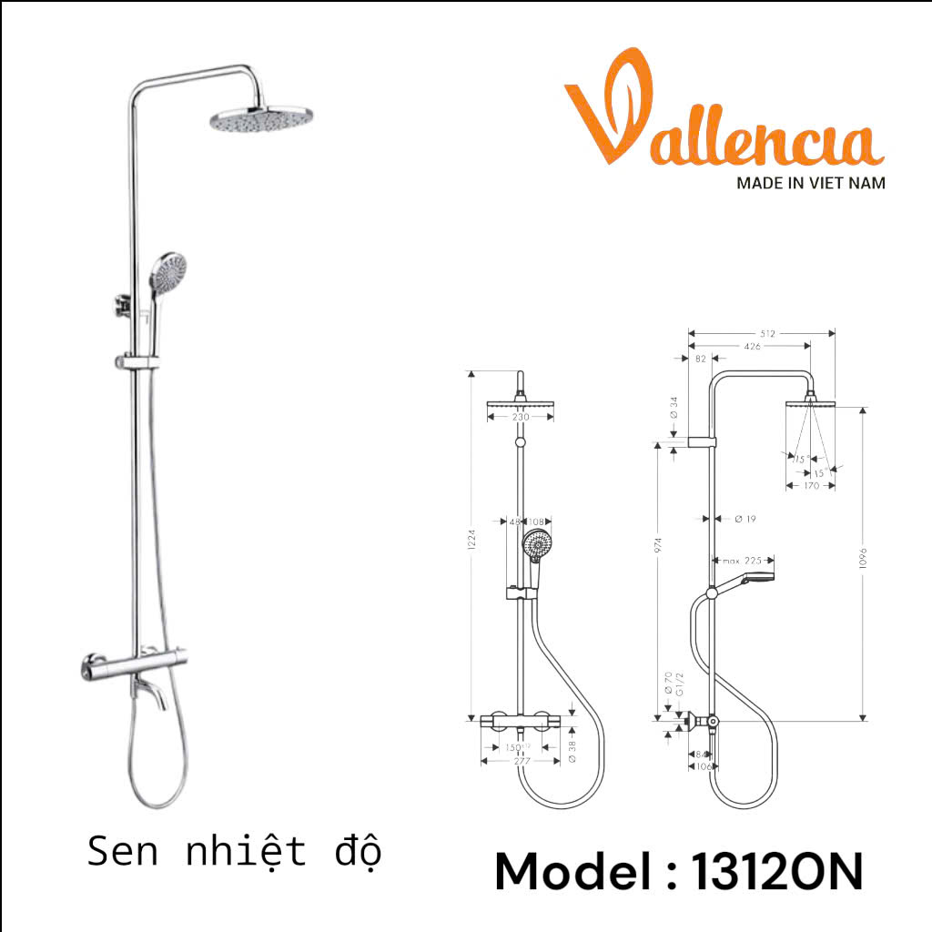 V13120N SEN CÂY NHIỆT ĐỘ VALLENCIA